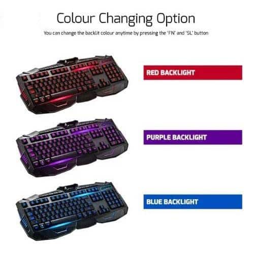 A.TECH V 100 GAMING BACKLIGHT KEYBOARD 1 A.TECH V 100 GAMING BACKLIGHT KEYBOARD 1