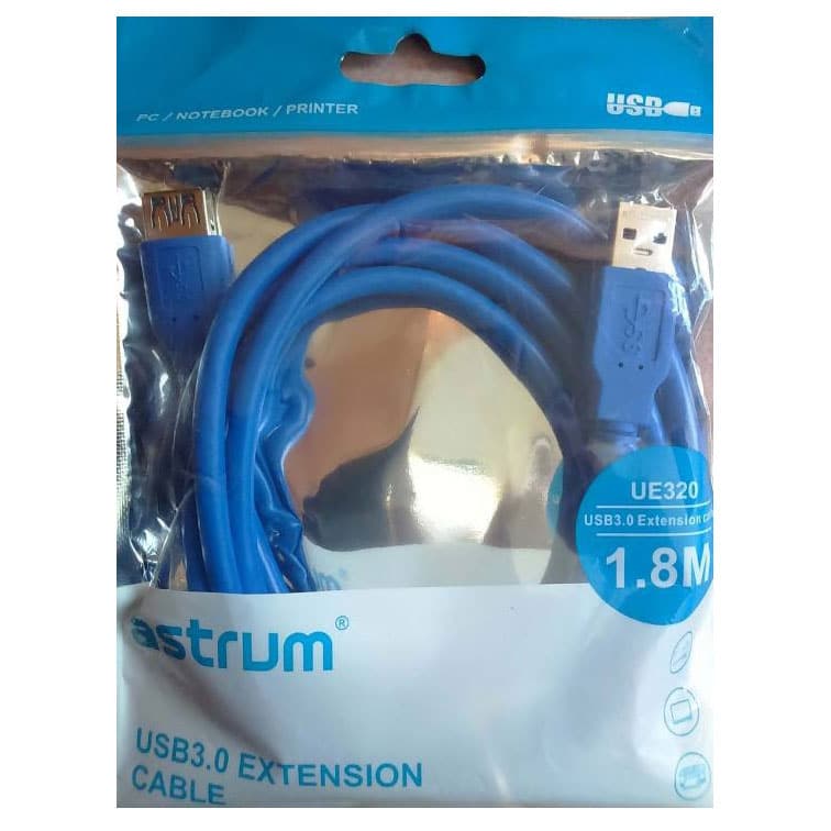 Astrum UE320 1.8m USB 2.0 Extension Cable A Male to A Female 4 Astrum UE320 1.8m USB 2.0 Extension Cable A Male to A Female 4