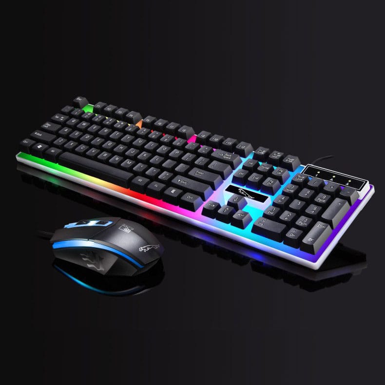 G21 Wired USB Gaming Keyboard Rainbow Mouse and Keyboard Combo Set with Mechanical Backlit Keyboard and Mouse Set 10 G21 Wired USB Gaming Keyboard Rainbow Mouse and Keyboard Combo Set with Mechanical Backlit Keyboard and Mouse Set 10
