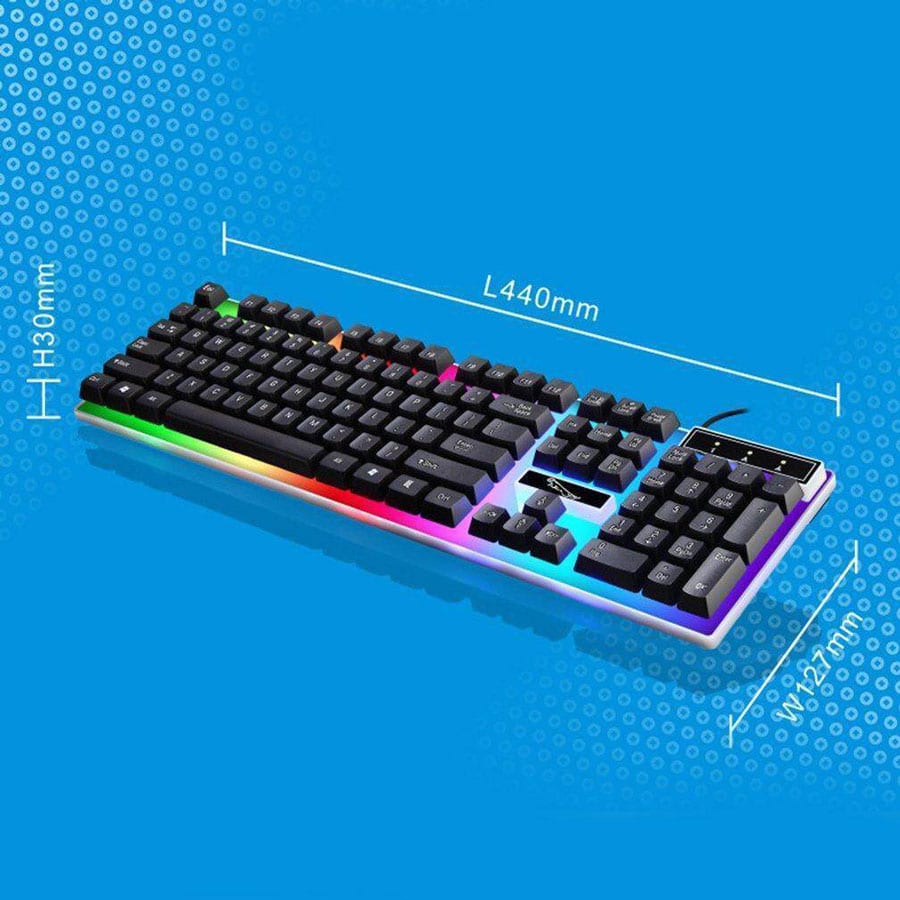 G21 Wired USB Gaming Keyboard Rainbow Mouse and Keyboard Combo Set with Mechanical Backlit Keyboard and Mouse Set 8 G21 Wired USB Gaming Keyboard Rainbow Mouse and Keyboard Combo Set with Mechanical Backlit Keyboard and Mouse Set 8