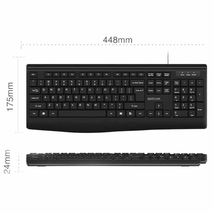 KC100 Astrum Desktop USB Wired Keyboard and Mouse Combo 6 KC100 Astrum Desktop USB Wired Keyboard and Mouse Combo 6
