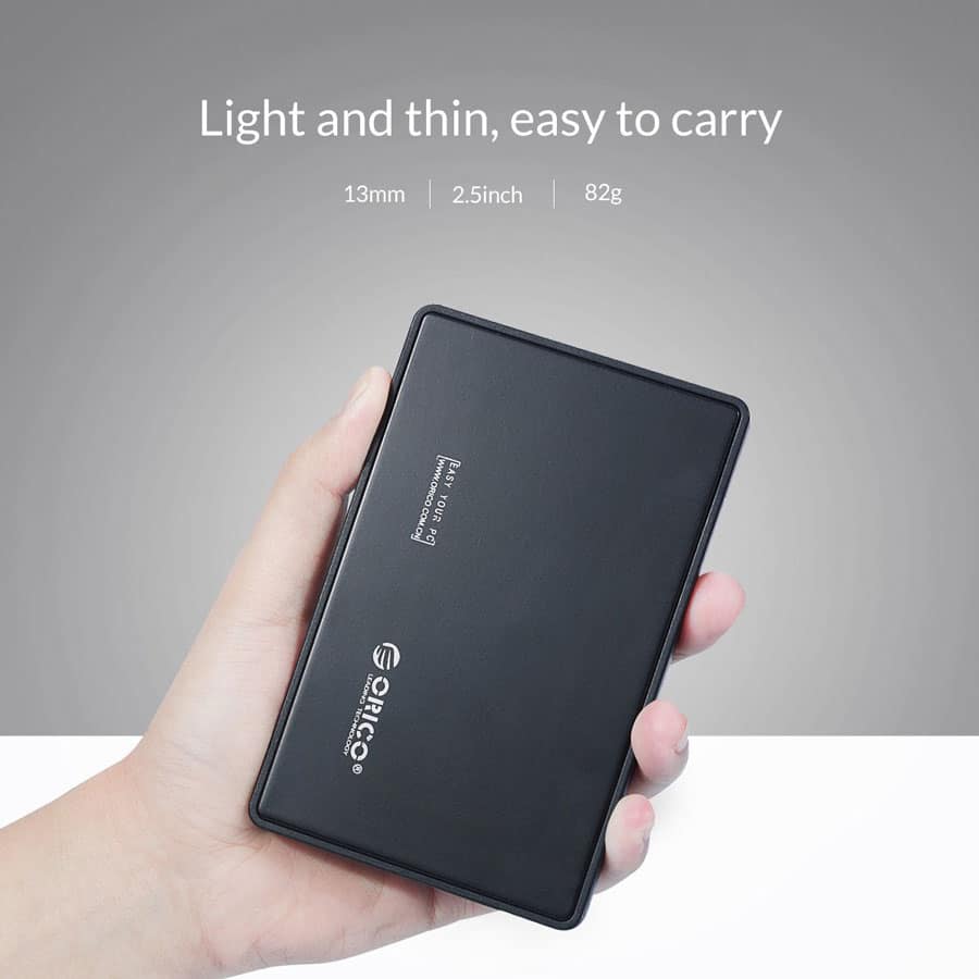ORICO 2. 5 inch SATA to USB 2. 0 External Hard Drive Enclosure 2588US V1 BK 2 ORICO 2. 5 inch SATA to USB 2. 0 External Hard Drive Enclosure 2588US V1 BK 2