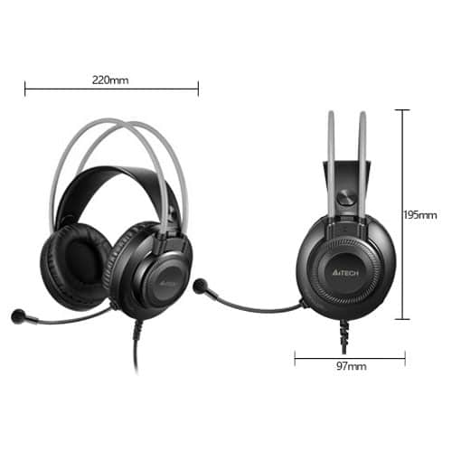 A4Tech FSTYLER FH200i 3.5mm Stereo Grey Conference Over Ear Headphone 5 A4Tech FSTYLER FH200i 3.5mm Stereo Grey Conference Over Ear Headphone 5