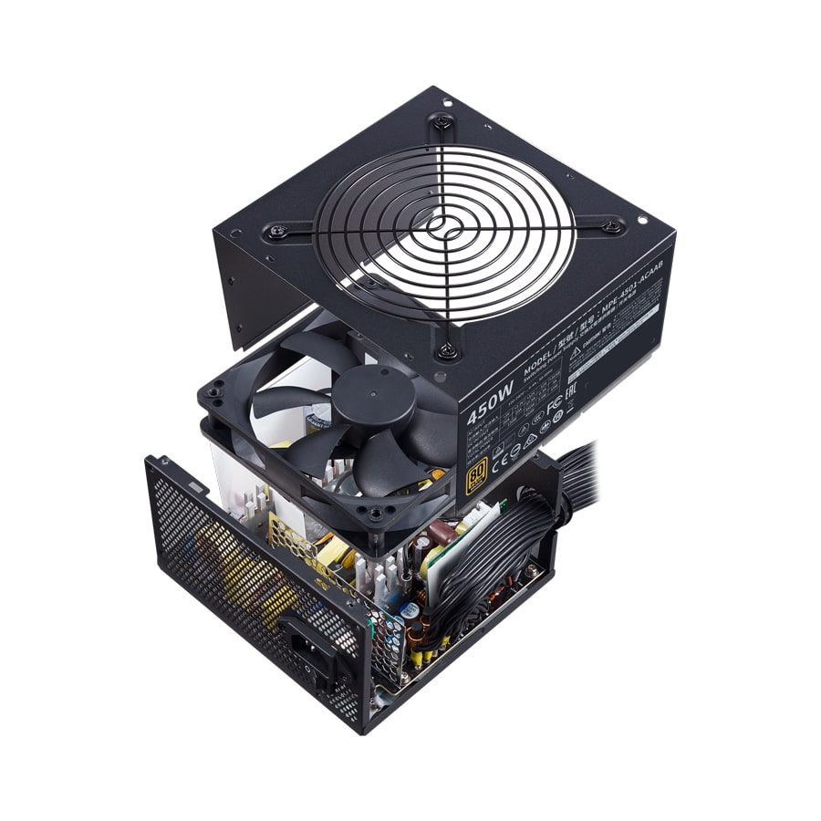 Cooler Master MWE 450 Bronze V2 230v 80 Plus Bronze Certified Non Modular Power Supply Black 8 Cooler Master MWE 450 Bronze V2 230v 80 Plus Bronze Certified Non Modular Power Supply Black 8