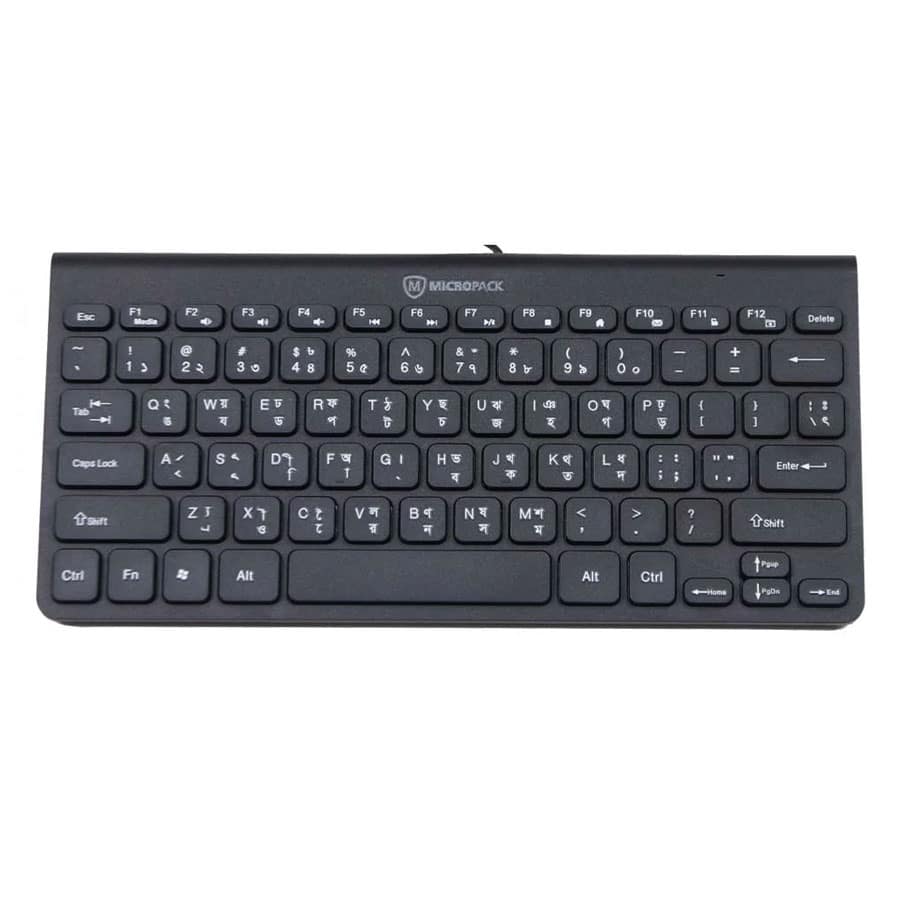Micropack K2208 STL Black USB Mini Keyboard with Bangla 1