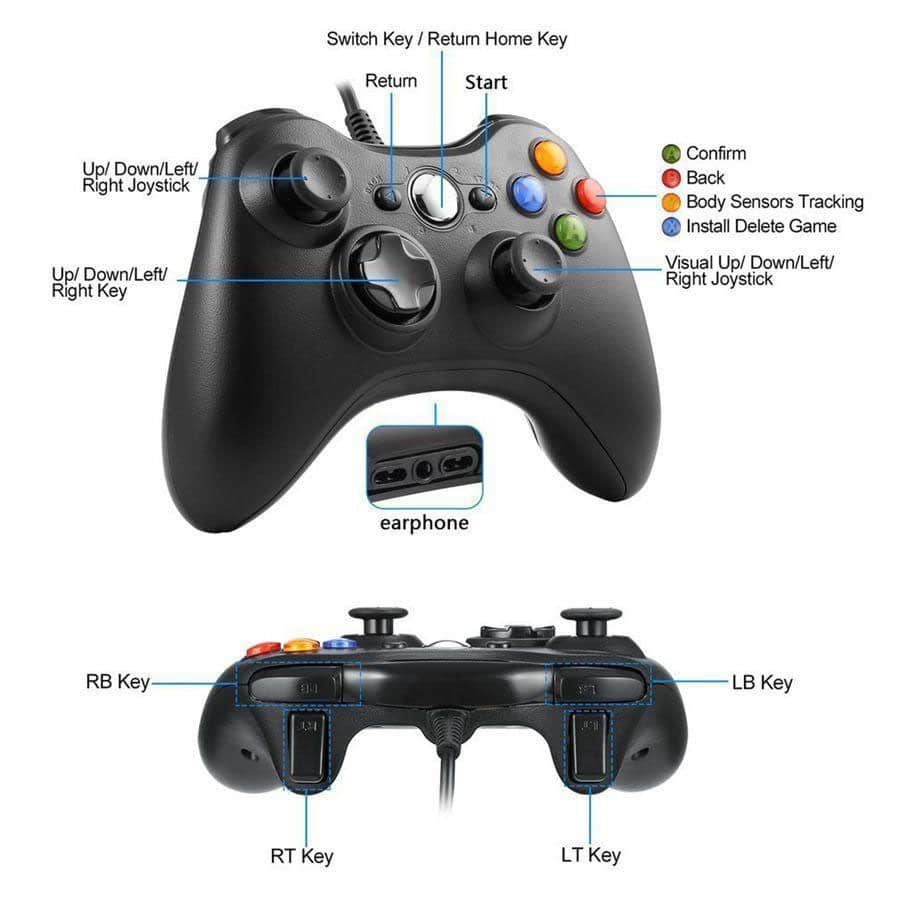 Microsoft Xbox 360 Wired Controller 4 Microsoft Xbox 360 Wired Controller 4