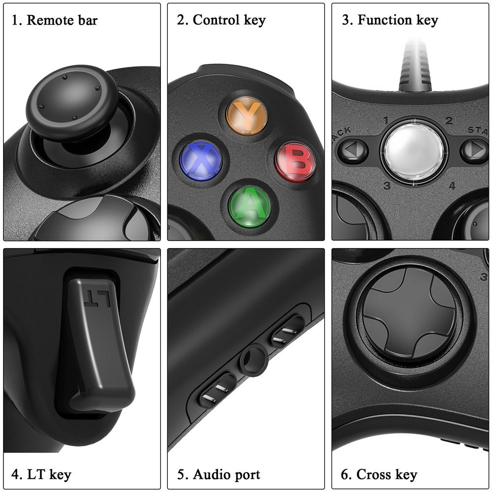 Microsoft Xbox 360 Wired Controller 5 Microsoft Xbox 360 Wired Controller 5