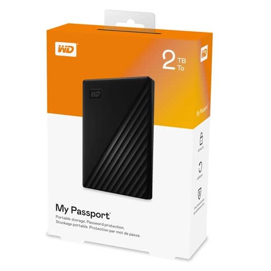 Western Digital WD 2TB My Passport Portable External Hard Drive HDD USB 3.0 USB 2.0 Compatible 7 Western Digital WD 2TB My Passport Portable External Hard Drive HDD USB 3.0 USB 2.0 Compatible 7