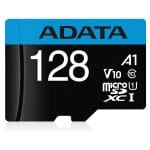 adata premier 128gb microsdxc uhs i class 10 v10 a1 memory card with adapter 1