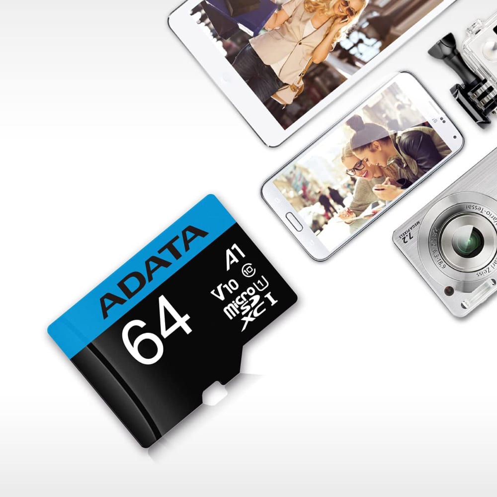 adata premier 64gb microsdxc uhs i class 10 v10 a1 memory card with adapter 4 adata premier 64gb microsdxc uhs i class 10 v10 a1 memory card with adapter 4