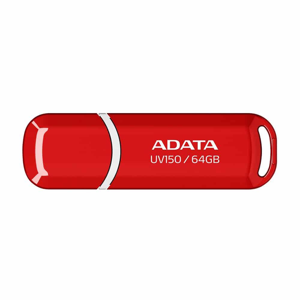 adata uv150 64gb usb 3.2 gen 1 pen drive red 1