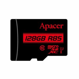 apacer r85 micro sd card 128gb uhs i u1 class 10 sdxc memory card with adapter 1