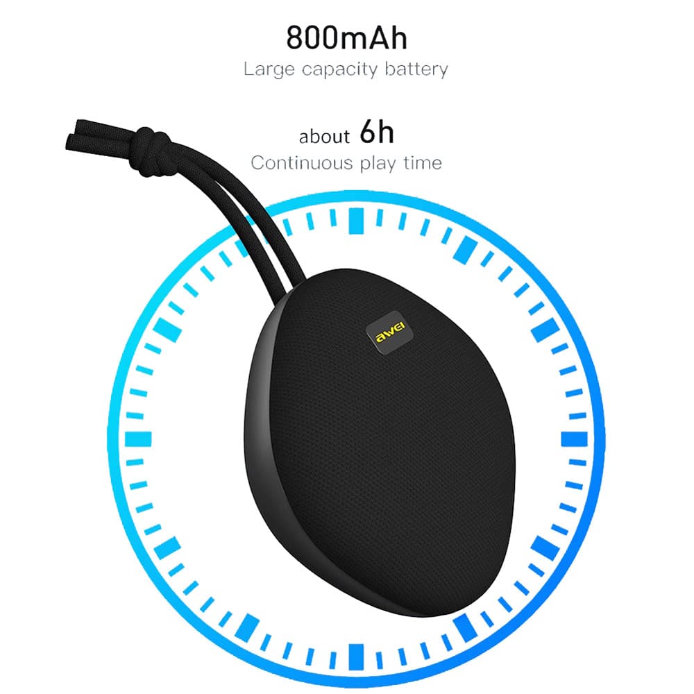 awei y336 portable mini waterproof bluetooth speaker Black Color 4 awei y336 portable mini waterproof bluetooth speaker Black Color 4