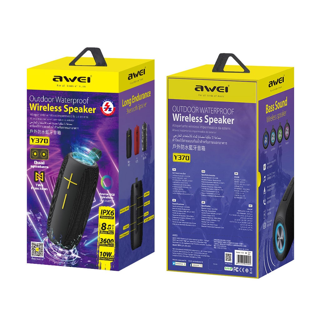 awei y370 portable bluetooth wireless ipx6 speaker 8 awei y370 portable bluetooth wireless ipx6 speaker 8