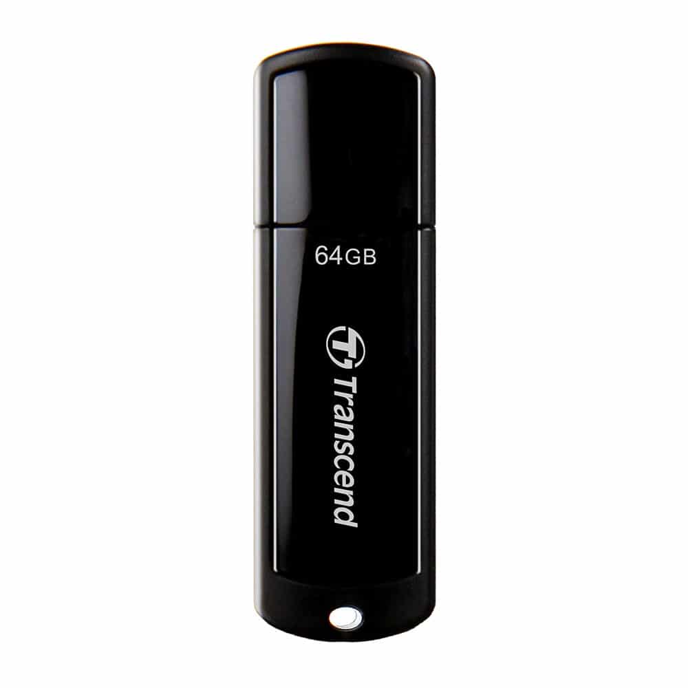 transcend jetflash 700 64gb usb 3.1 black pen drive 1